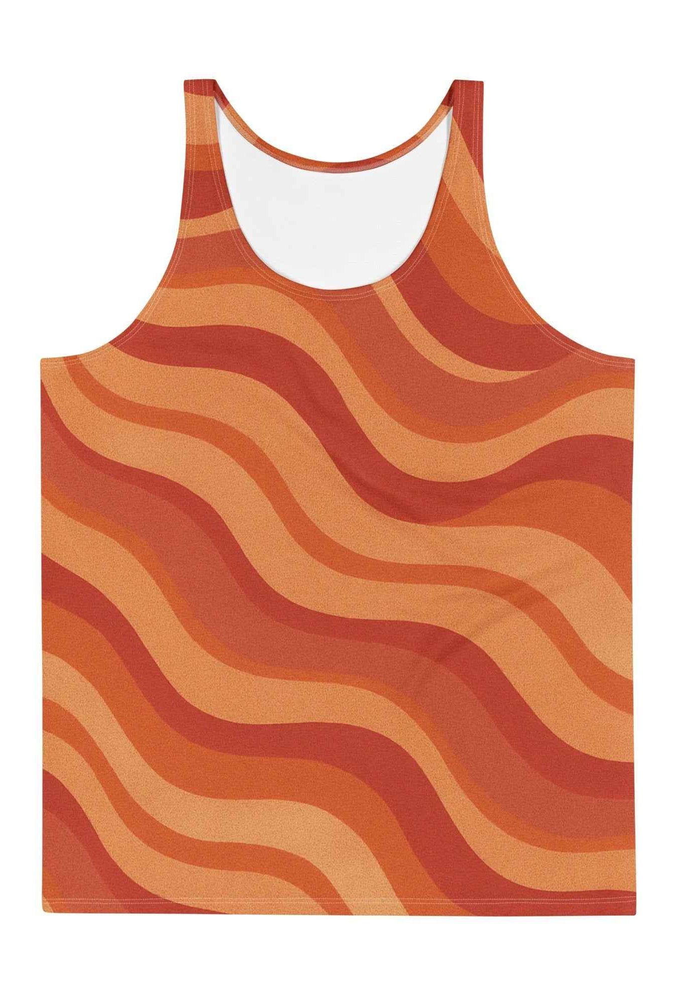 Copacabana Print Tank Top - Laranja