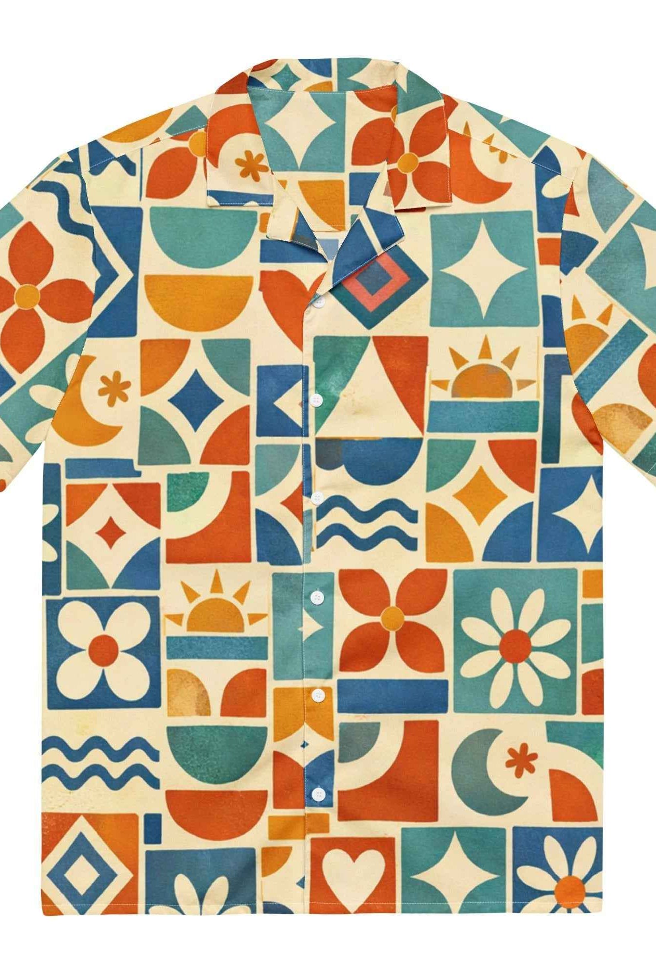 Selaron Print Button Shirt