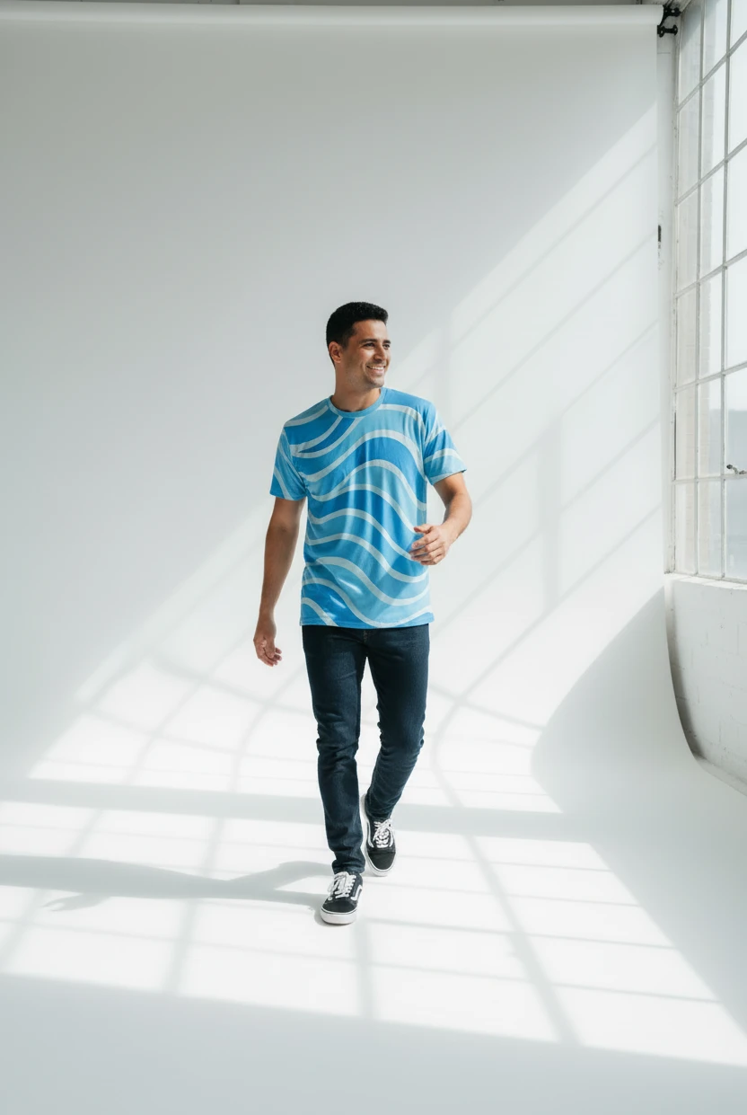 Copacabana Print T-shirt - Ocean by Pip and moon
