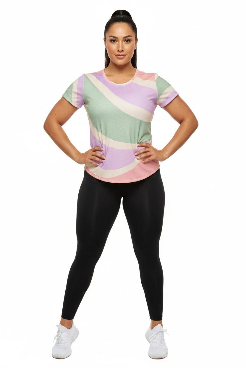 Copacabana print t-shirt - Pastel fantasy by Pip and moon