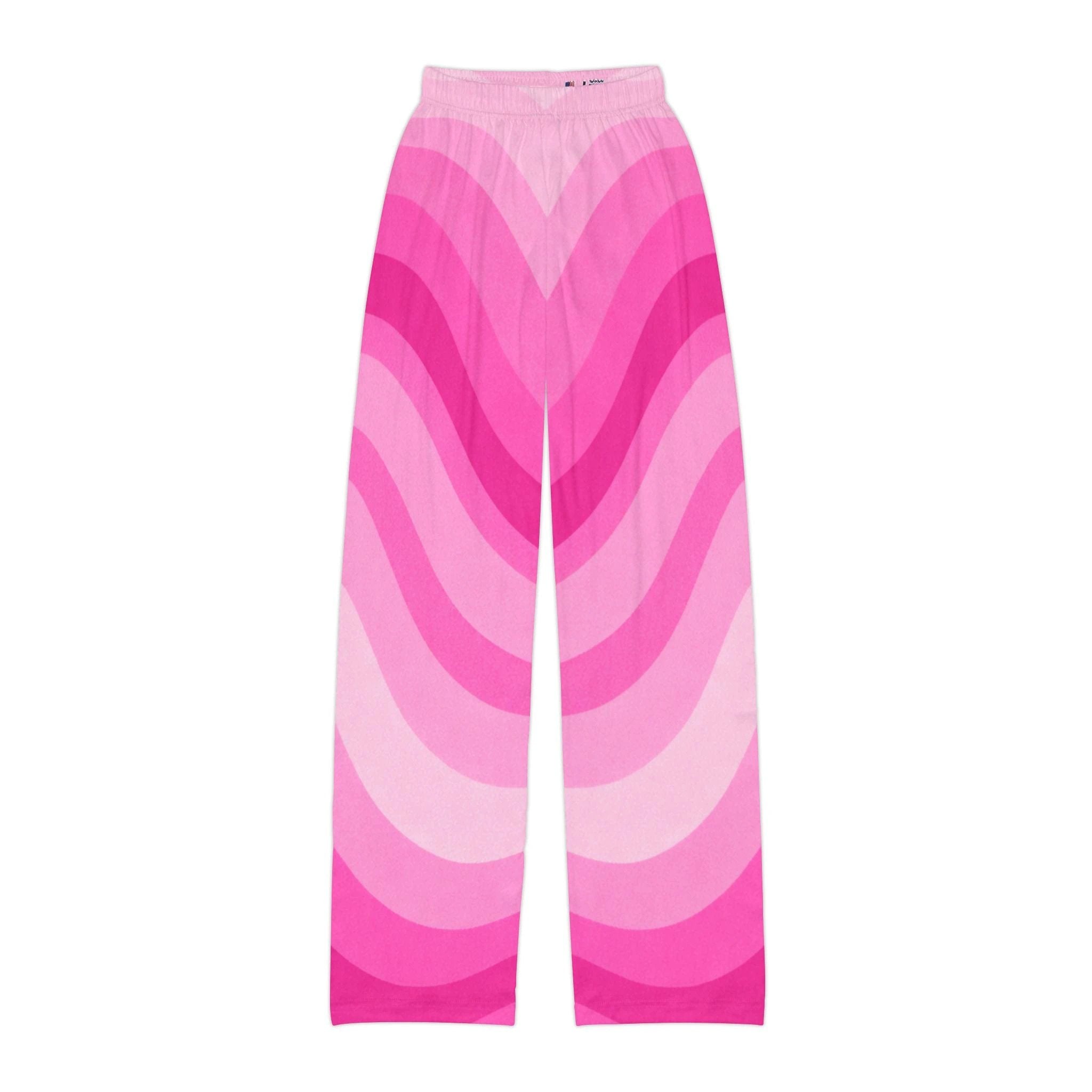 Copacabana print pajama pants - Shocking Pink by Printify