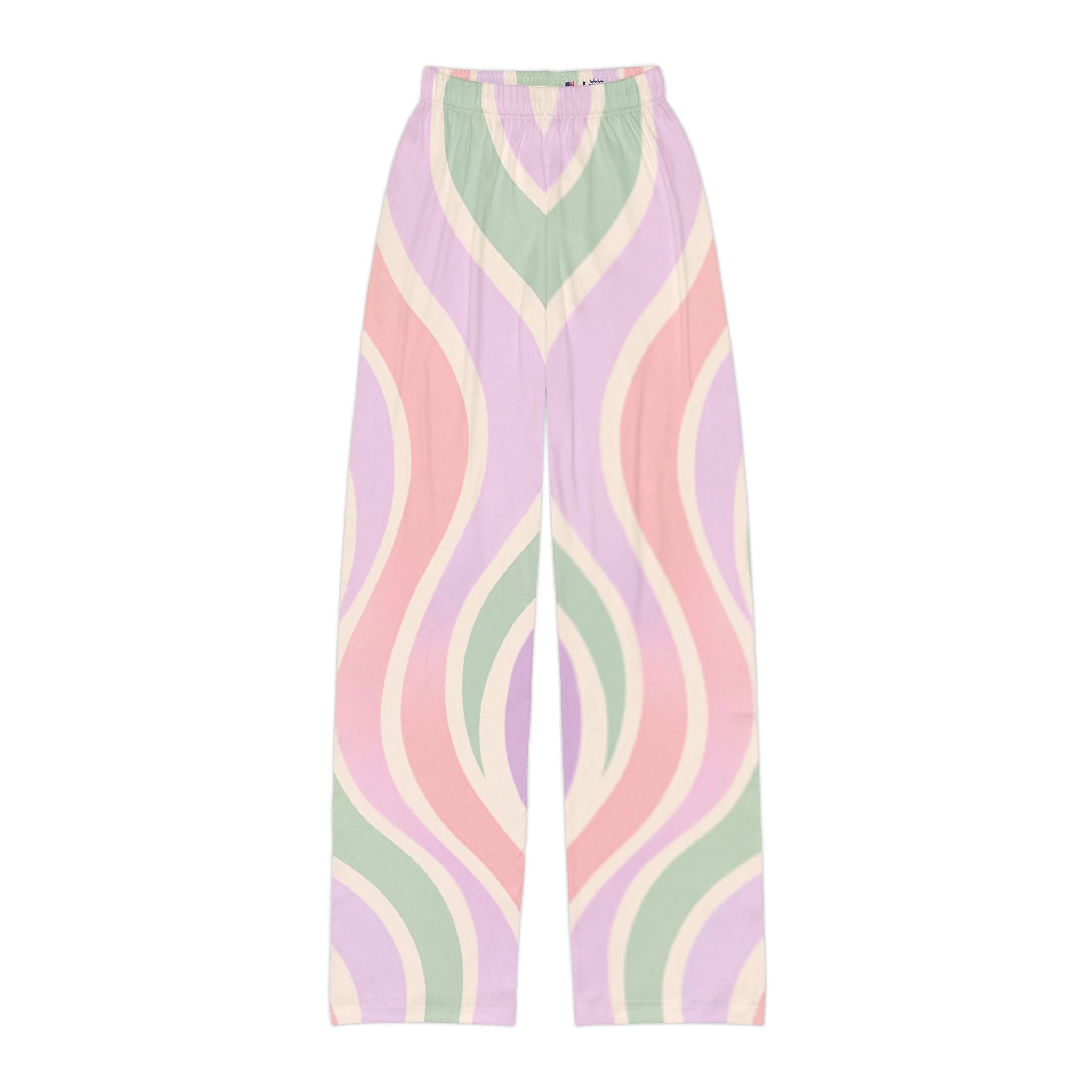 Copacabana print kids pajama pants - Pastel fantasy by Printify