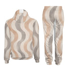 Copacabana unisex hoodie and joggers set in the Sandstone wave print