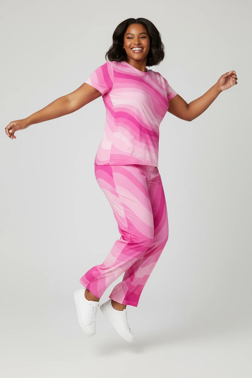 Copacabana Print T-Shirt - Shocking pink by Pip and moon