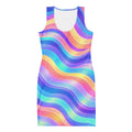 Copacabana Print Bodycon dress - Holographic by Pip and moon