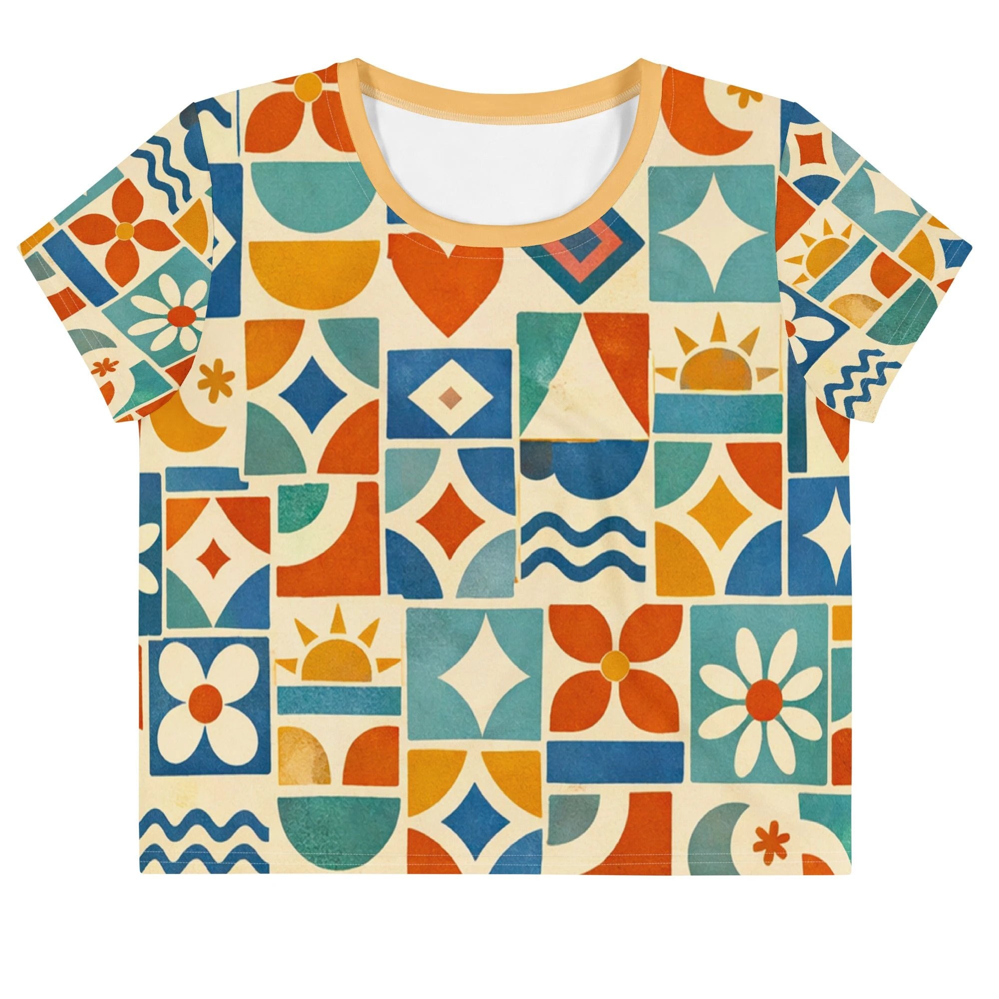 Selaron Print Crop Tee by Pip and moon