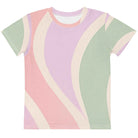 Copacabana Print Kids Crew Neck T-Shirt - Pastel Fantasy