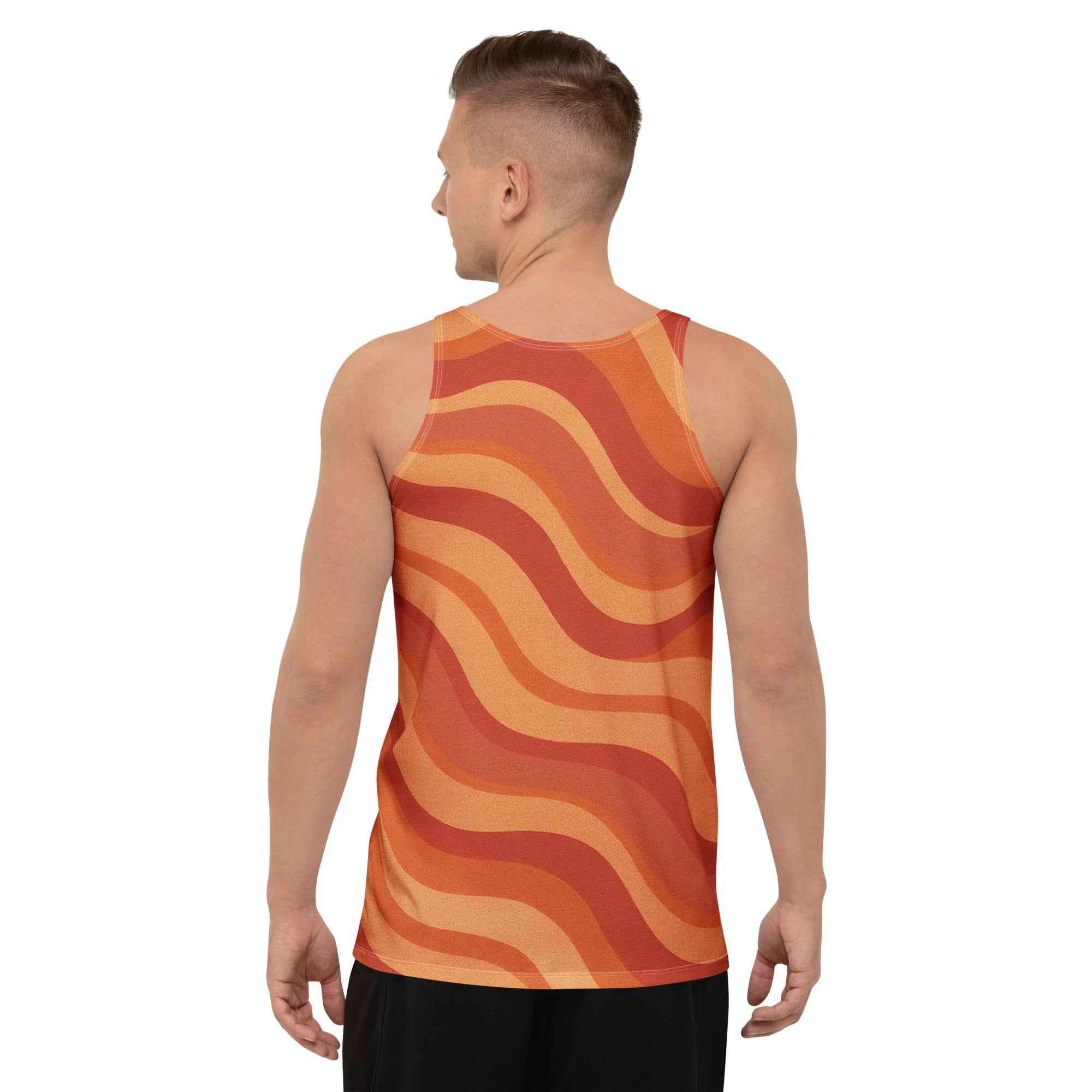 Copacabana Print Tank Top - Laranja