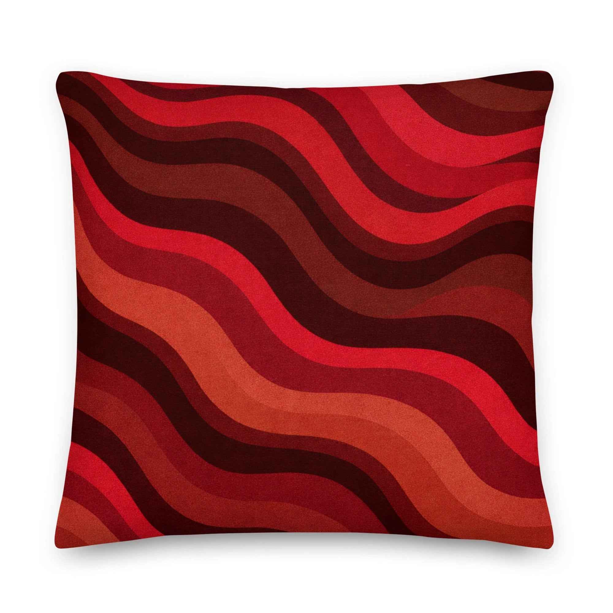 Copacabana Print Pillow - Ruby