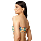 Selaron Print Bandeau Bikini Top