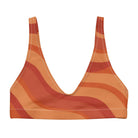 Copacabana Print Recycled Padded Bikini Top - Laranja