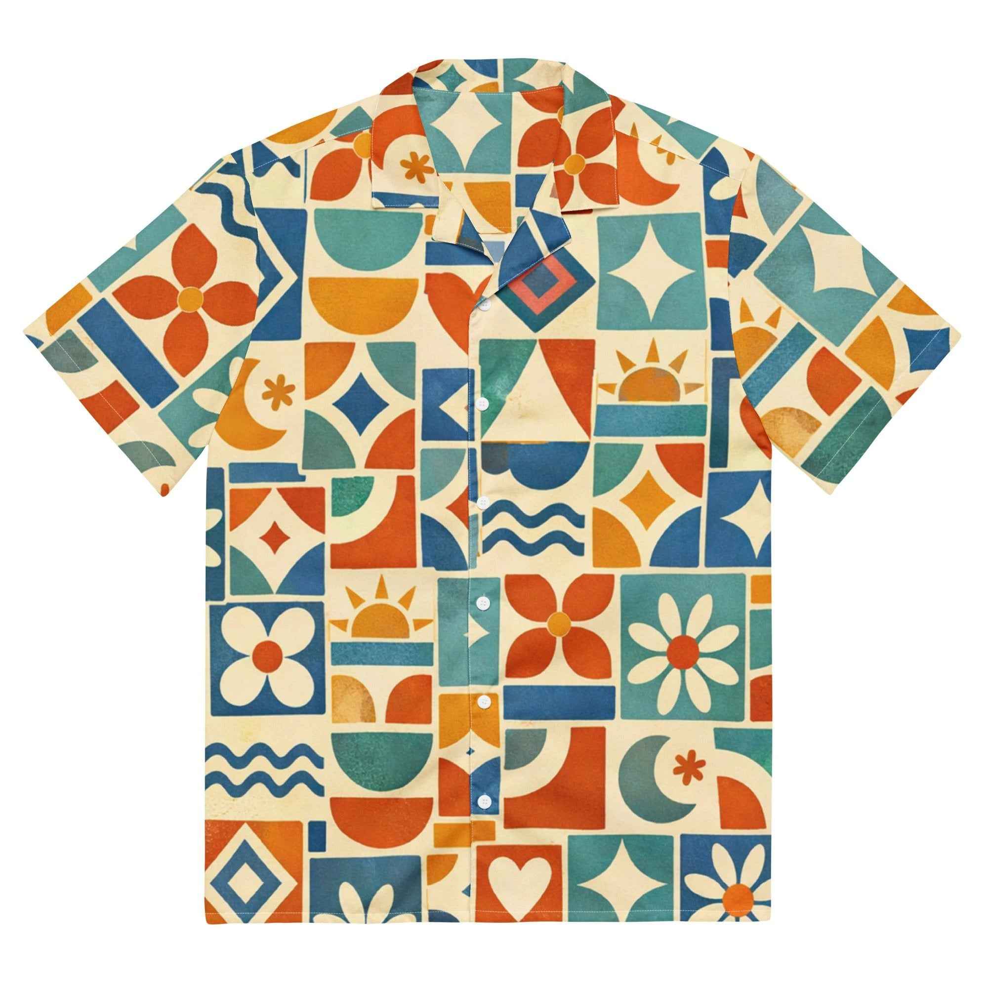 Selaron Print Button Shirt