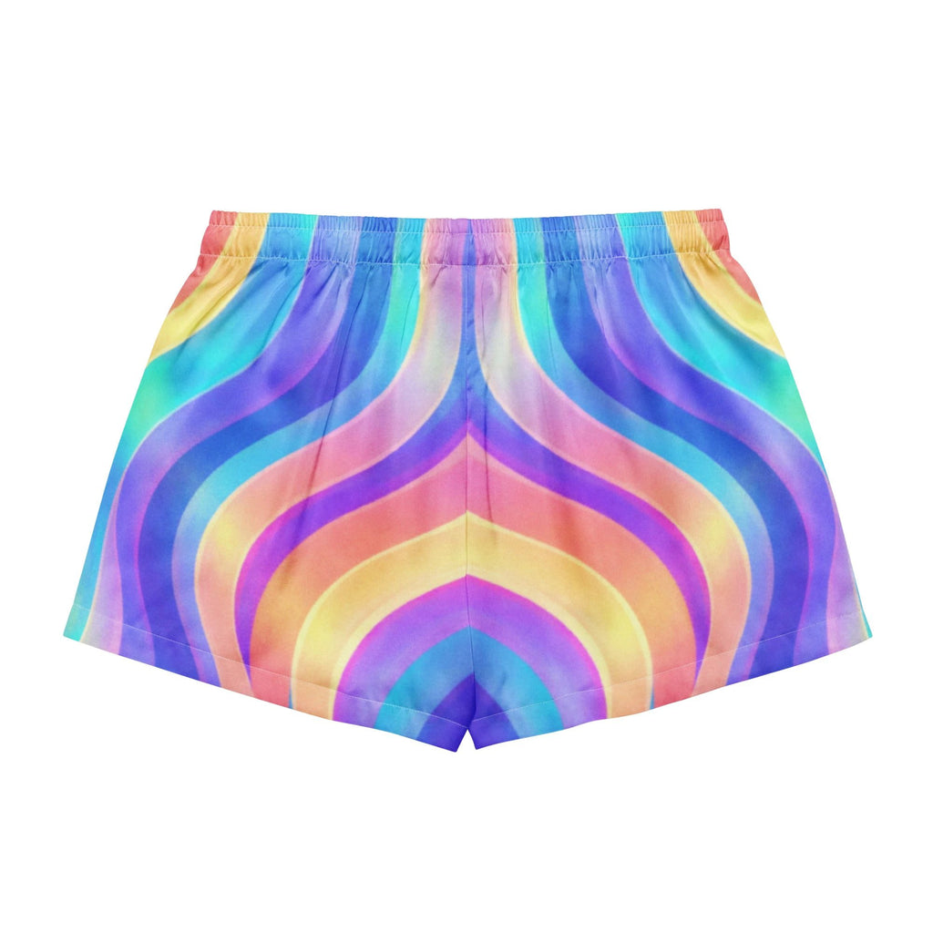 Copacabana print pajama shorts - Holographic by Pip and moon