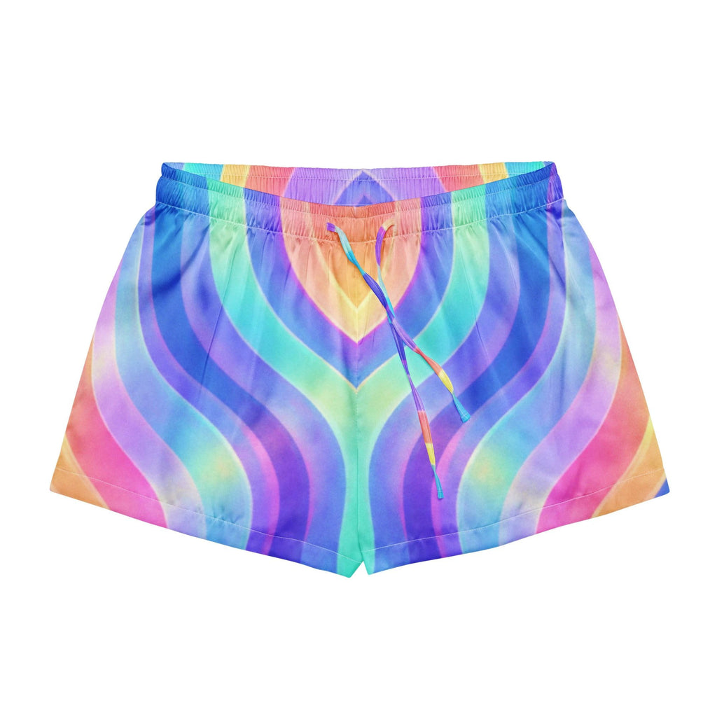 Copacabana print pajama shorts - Holographic by Pip and moon