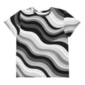 Copacabana Print Youth cotton crew neck t-shirt - Monochrome by Pip and moon