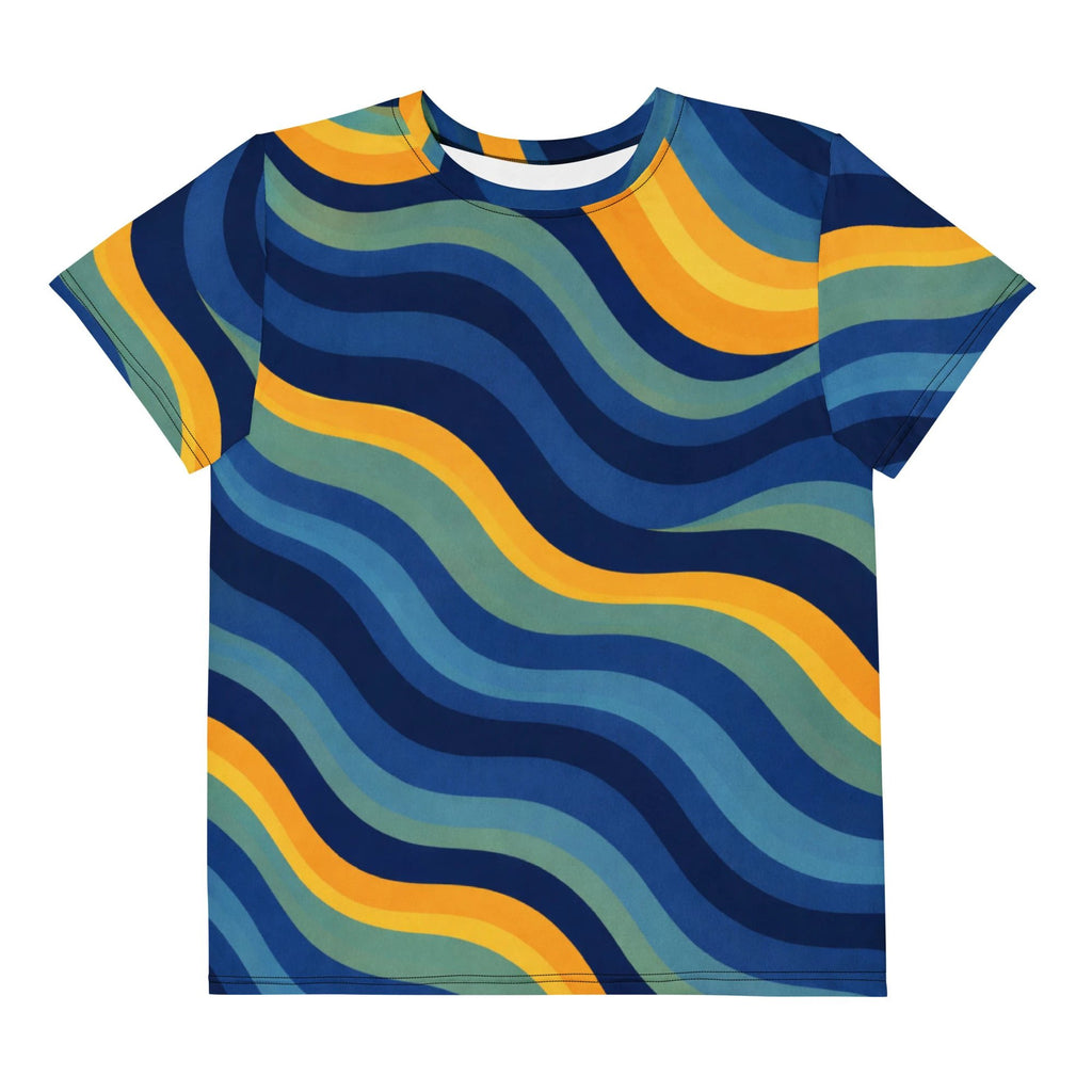 Copacabana Print Youth crew neck t-shirt - Ocean sunset by Pip and moon
