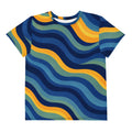 Copacabana Print Youth crew neck t-shirt - Ocean sunset by Pip and moon