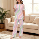 Women's Copacabana Short-Sleeve Pajama Set – Pastel Fantasy