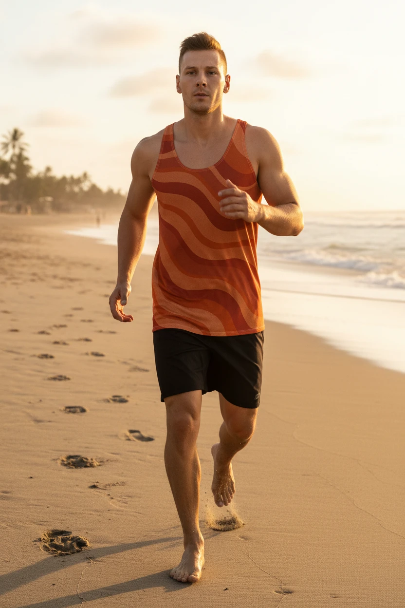 Copacabana Print Tank Top - Laranja by Pip and moon
