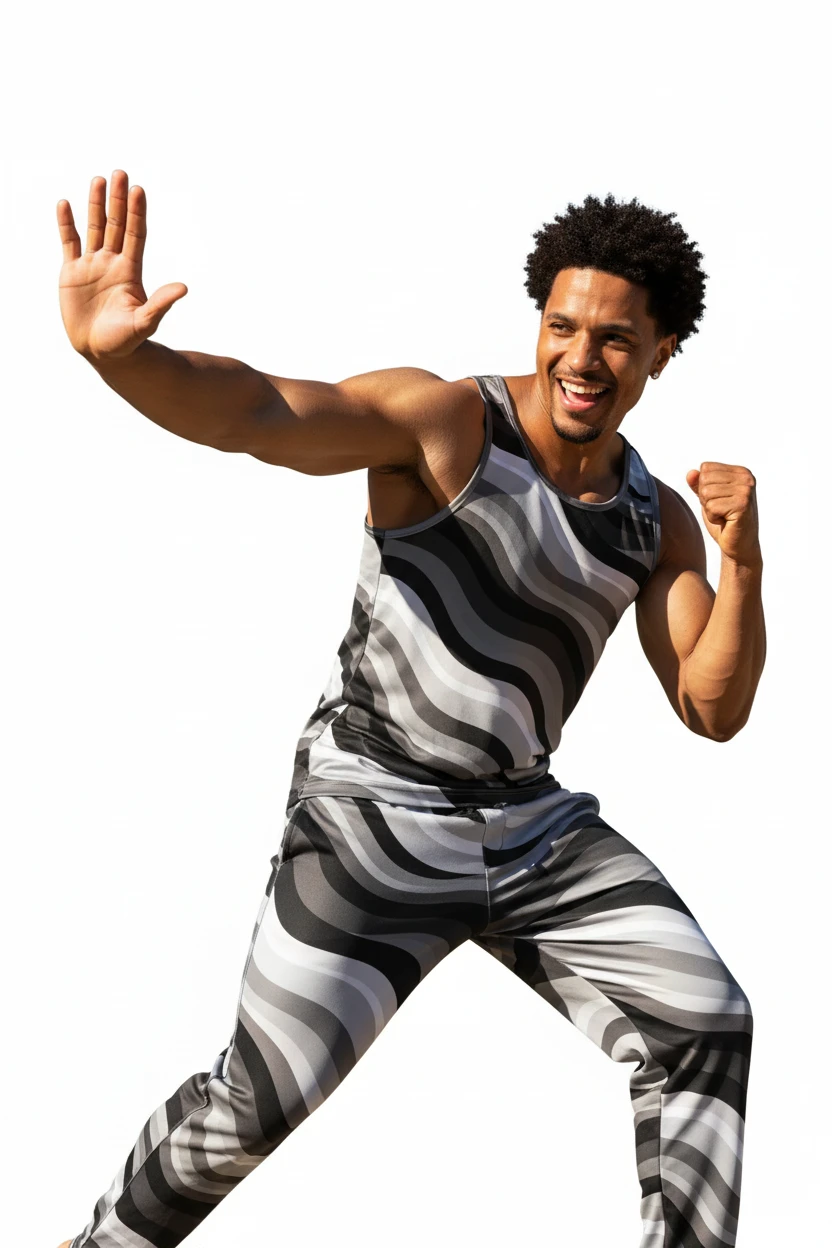 Copacabana Print Tank Top - Monochrome by Pip and moon