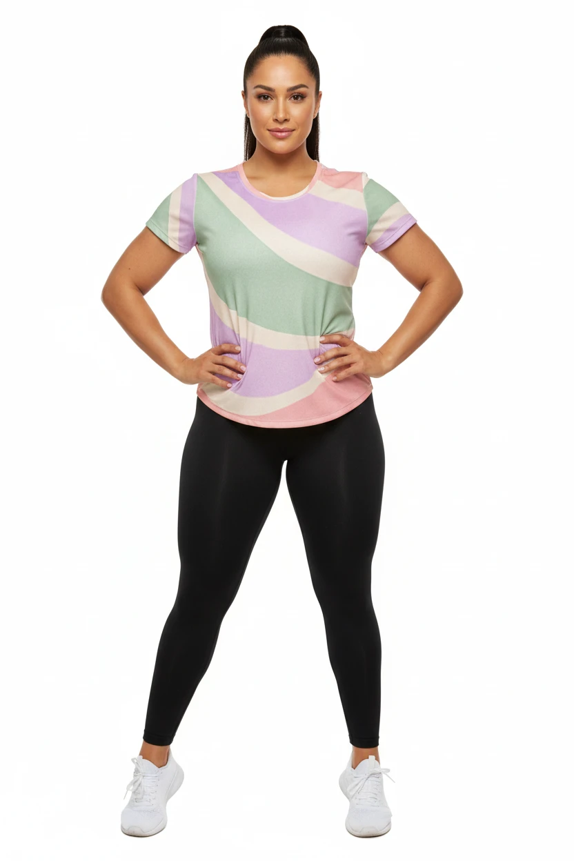 Copacabana print t-shirt - Pastel fantasy by Pip and moon