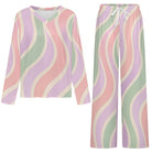 Women's Copacabana V-Neck Pajama Set – Pastel Fantasy