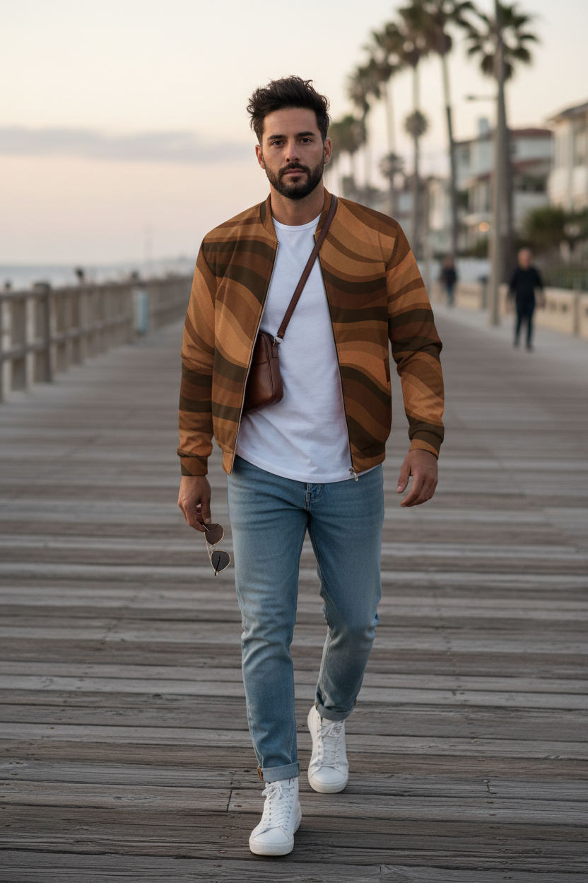 Copacabana Print Jacket - Divine Chocolate - Pip & Moon