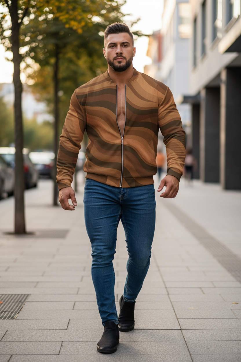 Copacabana Print Jacket - Divine Chocolate - Pip & Moon