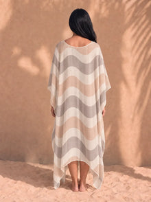 Women's Copacabana Kaftan – Dune, back view