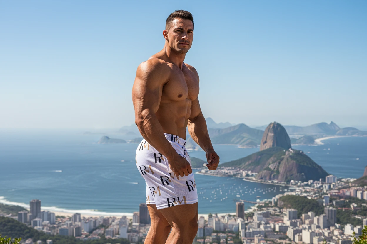 Logo Mesh Athletic Shorts by Pip and moon