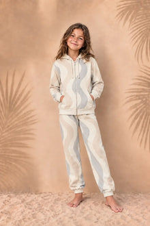 Kids Copacabana Hoodie & Pants Set – Dune, back view
