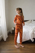 Kids Copacabana Long-Sleeve Pajama Set – Laranja - front view