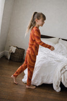 Kids Copacabana Long-Sleeve Pajama Set – Laranja - side view