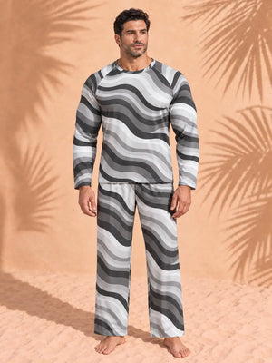 Men's Copacabana Raglan Pajama Set – Monochrome