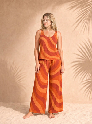 Orange Two Piece Set – Copacabana Laranja Matching Set