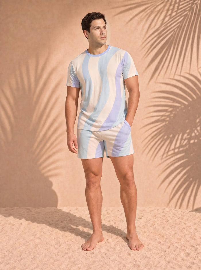 Copacabana Sky Blue Matching Set, front view