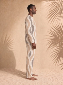Men's Copacabana Raglan Pajama Set – Dune, side view