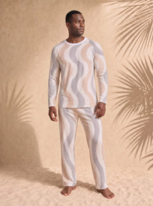 Men's Copacabana Raglan Pajama Set – Dune, front view