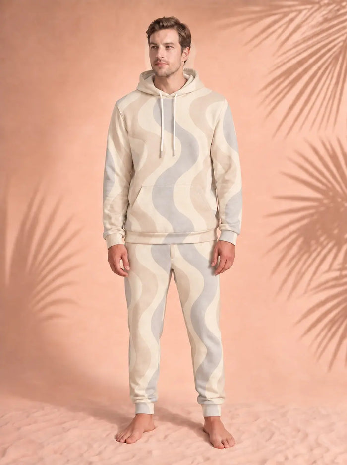 Copacabana Hoodie & Joggers Set – Dune, front view