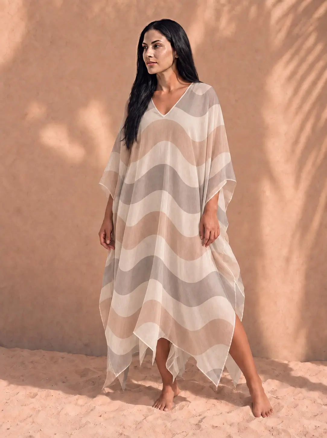 Women's Copacabana Kaftan – Dune, front view