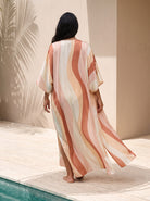 Women's Copacabana Kaftan Robe - Dune - back view