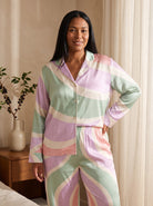 Women's Copacabana Long Sleeve Pajama Set - Pastel Fantasy - front view