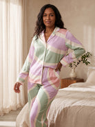Women's Copacabana Long Sleeve Pajama Set - Pastel Fantasy - side view