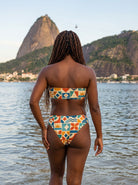 Women's Selaron Print Strapless Bikini - back view