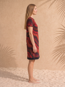Copacabana Ruby Print T-Shirt Dress – Women's, side view