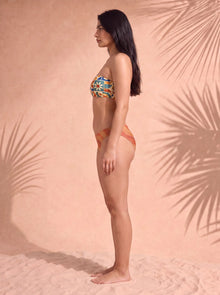 Selarón Print Bandeau Bikini Top, side view