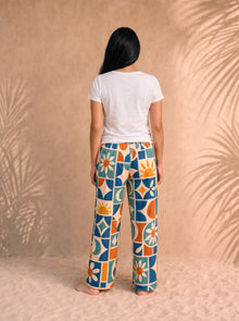 Women's Selarón Print Pajama Pants, back view