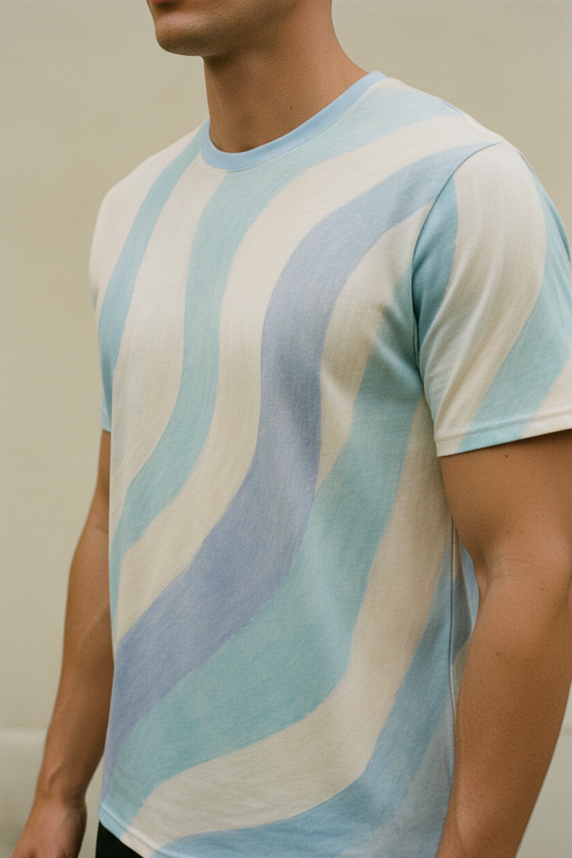 Sky Blue T-Shirt - Side Torso
