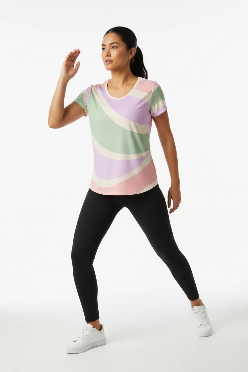 Copacabana print t-shirt - Pastel fantasy by Pip and moon