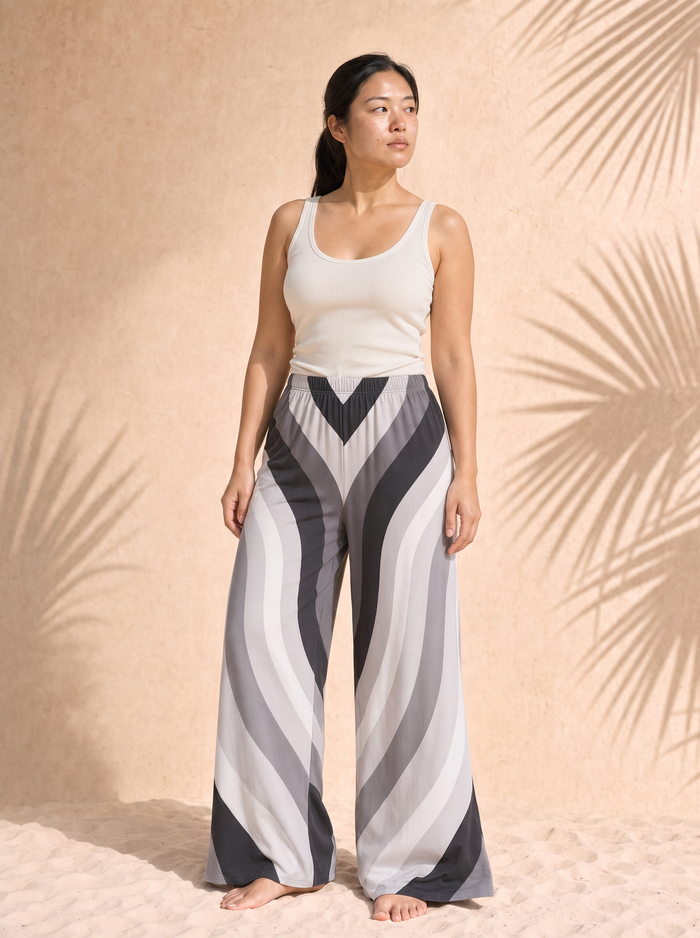 Women's Copacabana Pajama Pants – Monochrome, front view